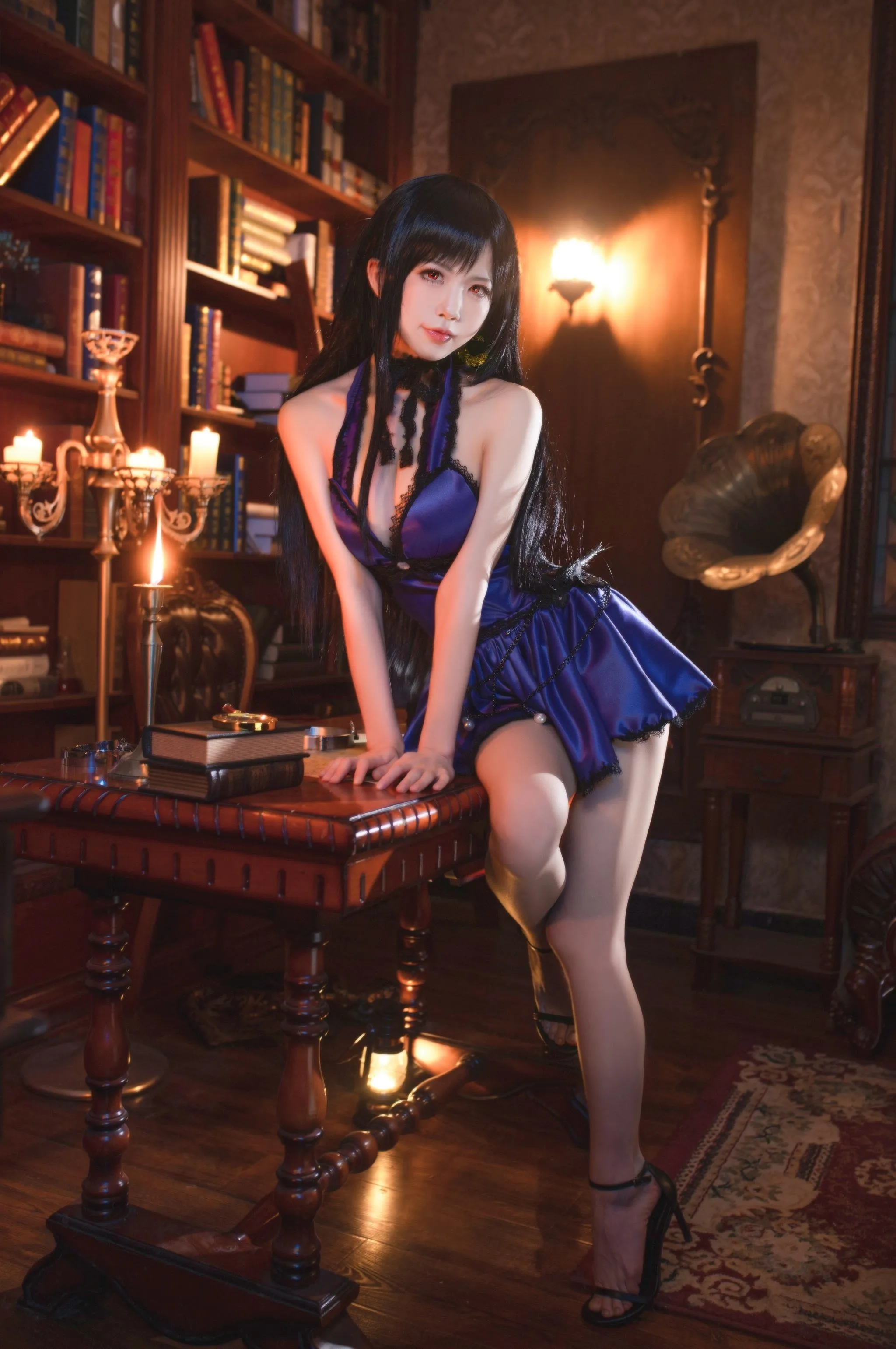 水淼Aqua – NO.43 蒂法旗袍和礼服 [40P]插图4